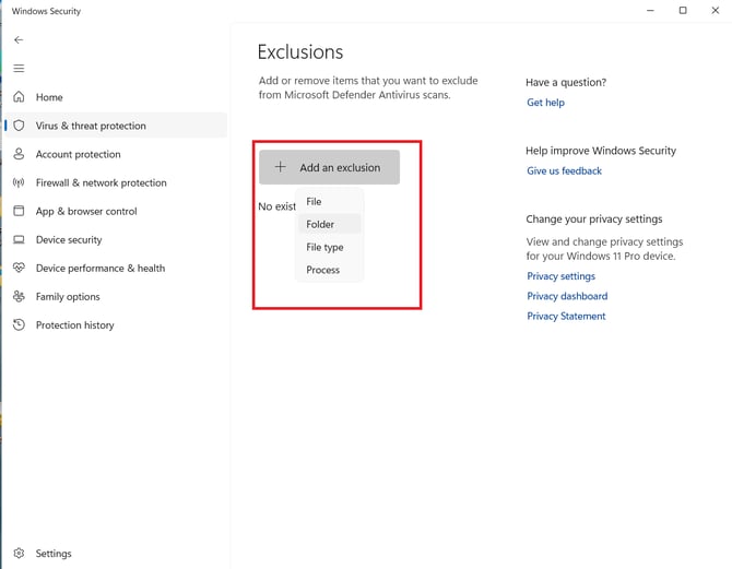 AddAnExclusion