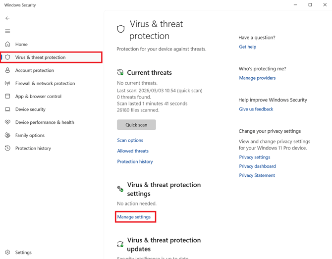 VirusThreatProtection